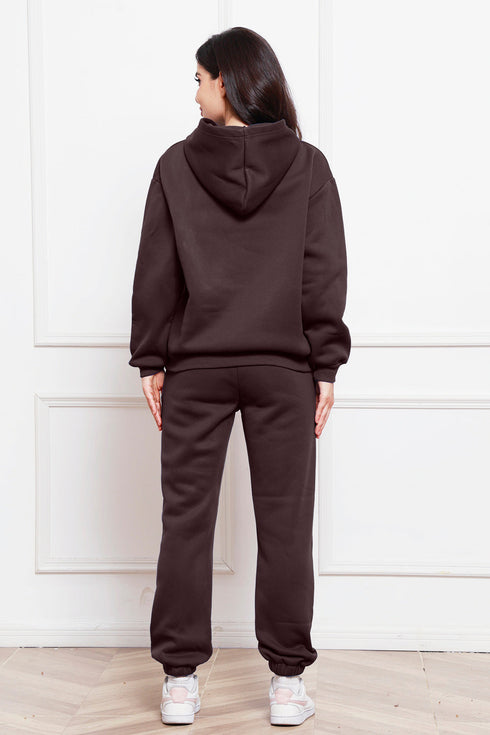'Sarah' Long Sleeve Hoodie and Pants Set - Celes Fashion